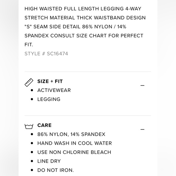 NWT ✅ SHAPE ⭐️ ACTIVEWEAR HIGH RISE SS DRI FIT LEGGINGS - Picture 3 of 8